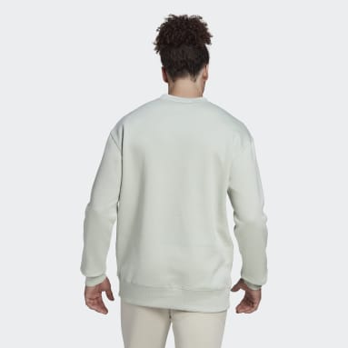 Men Sportswear Green Essentials FeelVivid Cotton Fleece Drop Shoulder Sweatshirt