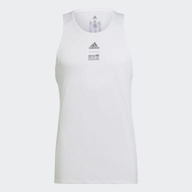 Camiseta sin mangas Runner Blanco Hombre Running