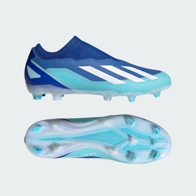 Soccer Blue X Crazyfast.3 Laceless Firm Ground Soccer Cleats
