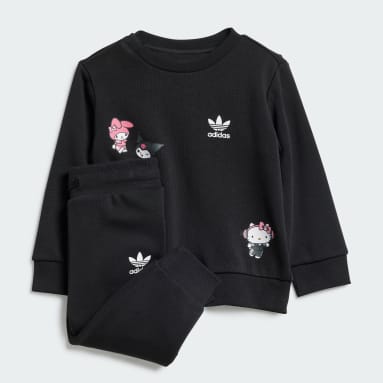 ชุดเสื้อคอกลมและกางเกงขายาว adidas Originals x Hello Kitty