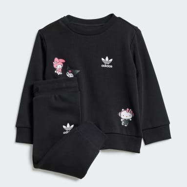 Kids originals Black adidas Originals x Hello Kitty Crew Set