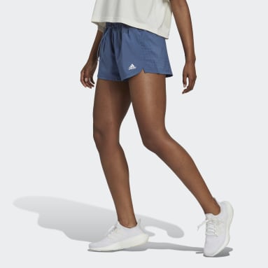 Short Perforated Pacer Bleu Femmes Entraînement