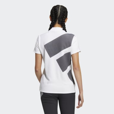 Camiseta AEROREADY 3-Bar Mock Neck Blanco Mujer Golf