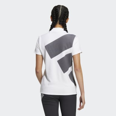 T-shirt à col cheminée AEROREADY 3-Bar blanc Femmes Golf