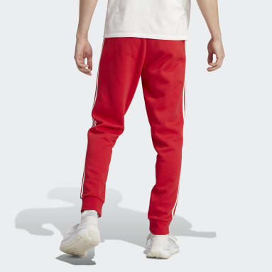 Muži Originals červená Kalhoty Adicolor Classics 3-Stripes