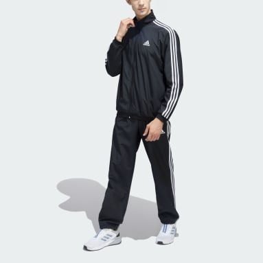 Men Training Black WOVEN TRACKTOP