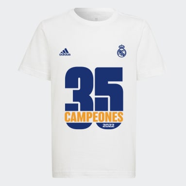 Kluci Fotbal bílá Tričko Real Madrid 2022 Winner