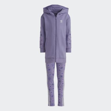 Conjunto com Capuz Roxo Criança Originals