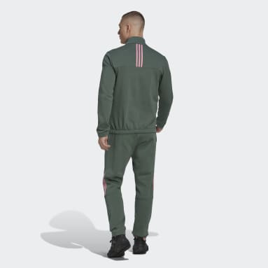 Männer Sportswear 1/4 Zip Fleece Trainingsanzug Grün