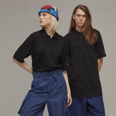 Y-3 Sort Y-3 Short Sleeve polotrøje