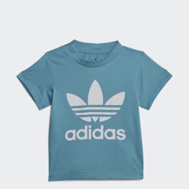 T-shirt Trefoil Blu Bambini Originals