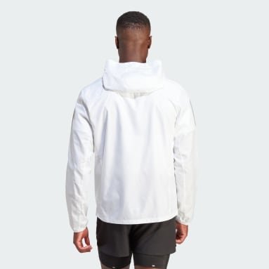 남성 Running White 오운더런 재킷
