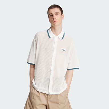 Camisa adidas Originals Button Down Knitted