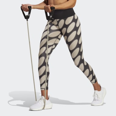 Mallas 7/8 Optime Training adidas x Marimekko Corte Alto Negro Mujer Training