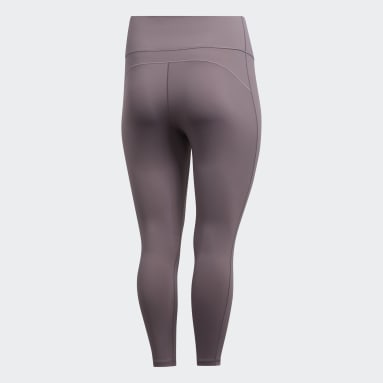 Mallas 7/8 Believe This Solid Corte Alto​ (Plus Size) Violeta Mujer Training