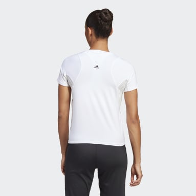 Remera de Running Run Fast Parley Blanco Mujer Running