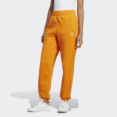 Bright Orange Casual Track Pant, Pants