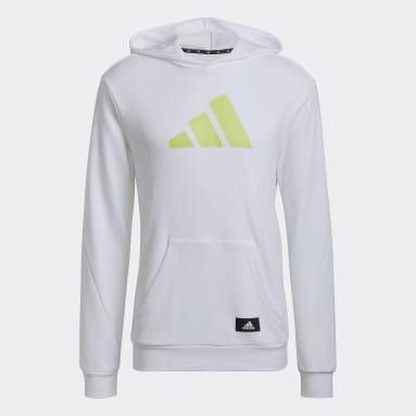 Buzo adidas blanco con capucha deals