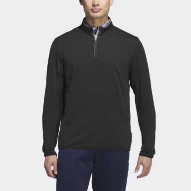 Men's Golf Black Lightweight COLD.RDY Quarter-Zip Sweatshirt