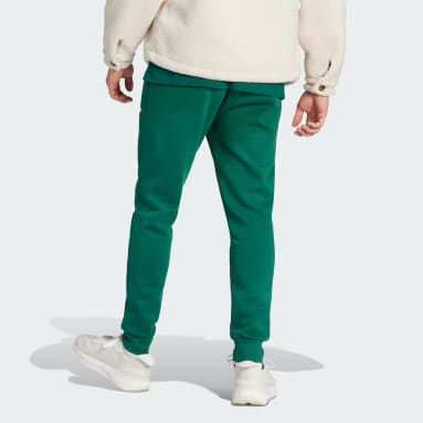 Mens adidas top green joggers