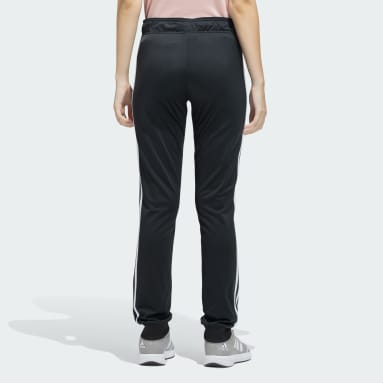 Women Training Black 3 STRIPES TAPERED TRICOT PANTS