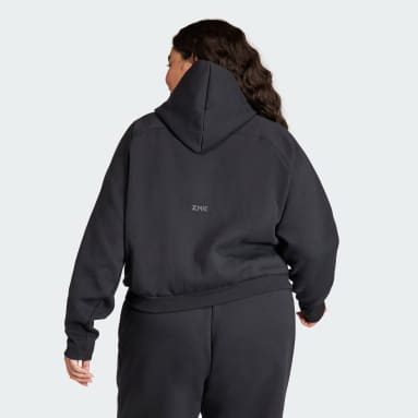 Women's Sportswear Black adidas Z.N.E. Full-Zip Hoodie (Plus Size)
