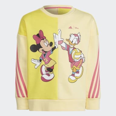 Meisjes Sportswear geel adidas x Disney Daisy Duck Sweatshirt