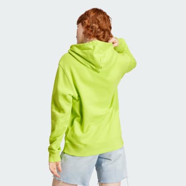 Moletom Capuz Regular Adicolor Essentials Amarelo Mulher Originals