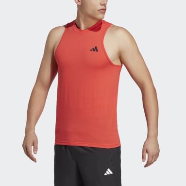 T-shirt d'entraînement sans manches Train Essentials Feelready Rouge Hommes Fitness Et Training