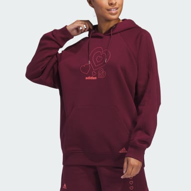 Burgundy Hoodies & Sweatshirts | adidas US