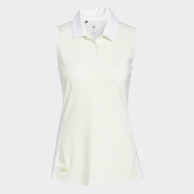 Women Golf White Ultimate365 Sleeveless Polo Shirt