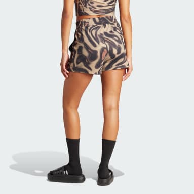Women's Sportswear Brown Vibrant Print Skort