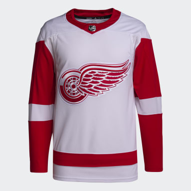 Maillot Extérieur Red Wings Authentique blanc Hommes Hockey