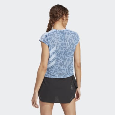 Camiseta Terrex Agravic Pro Trail Running Azul Mujer TERREX