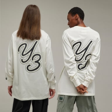 Koszulka Y-3 Graphic Long Sleeve Bialy