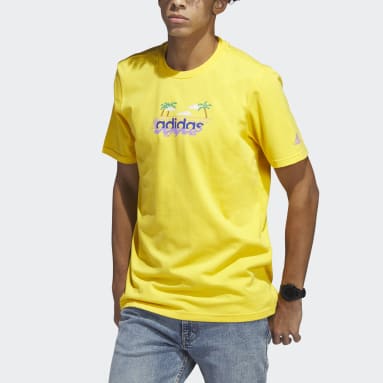 T-shirt graphique à manches courtes Linear Beach-Bit or Hommes Sportswear