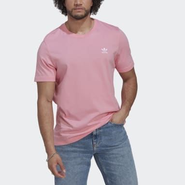 Camiseta Trifolio Adicolor Essentials Rosa Hombre Originals