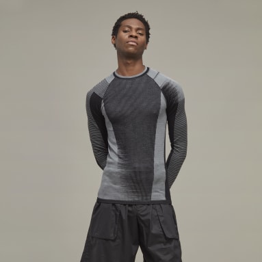 Camisola Interior em Malha Técnica Y-3 Preto Homem Y-3