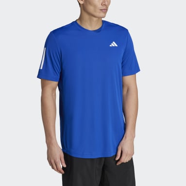 T-shirt da tennis Club 3-Stripes Blu Uomo Tennis