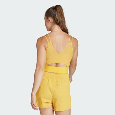 Top HIIT HEAT.RDY Amarillo Mujer Gimnasio Y Entrenamiento