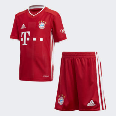 Kinder Fußball FC Bayern München Mini-Heimausrüstung Rot