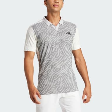Men Tennis Grey Tennis Airchill Pro FreeLift Polo Shirt