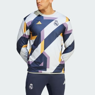 Real Madrid Pre-Match Warm Top Szary