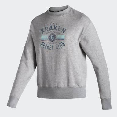 Women's Hockey Grey Kraken Vintage Crew Sweatshirt