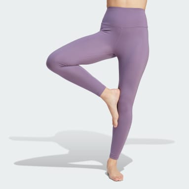 Women Yoga Purple Yoga Essentials High-Waisted Leggings