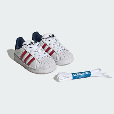 Barn Originals Vit Superstar Skor Barn