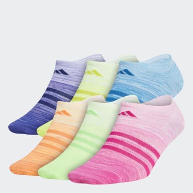 Children Training Multicolor Superlite Multi Space-Dye No-Show Socks 6 Pairs