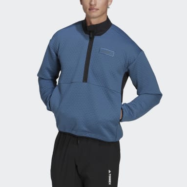 Muži TERREX modrá Mikina Terrex Hike Half-Zip