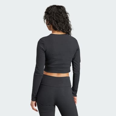 Koszulka Essentials Rib Long Sleeve Czerń