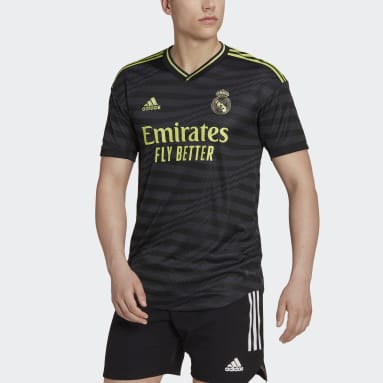 Men's Soccer Black Real Madrid 22/23 Third Authentic Jersey